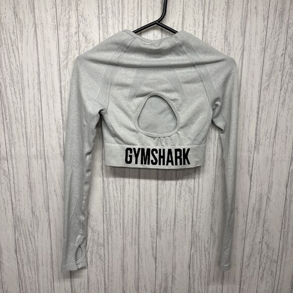 Womens Size S Gymshark Long Sleeve Crop EUC - Picture 3 of 4